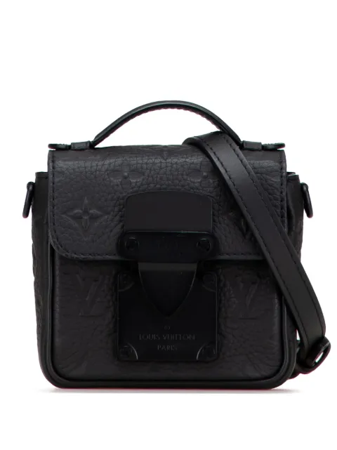 Louis Vuitton Pre-Owned bolsa satchel Monogram Taurillon Pico S Lock 2021-2025