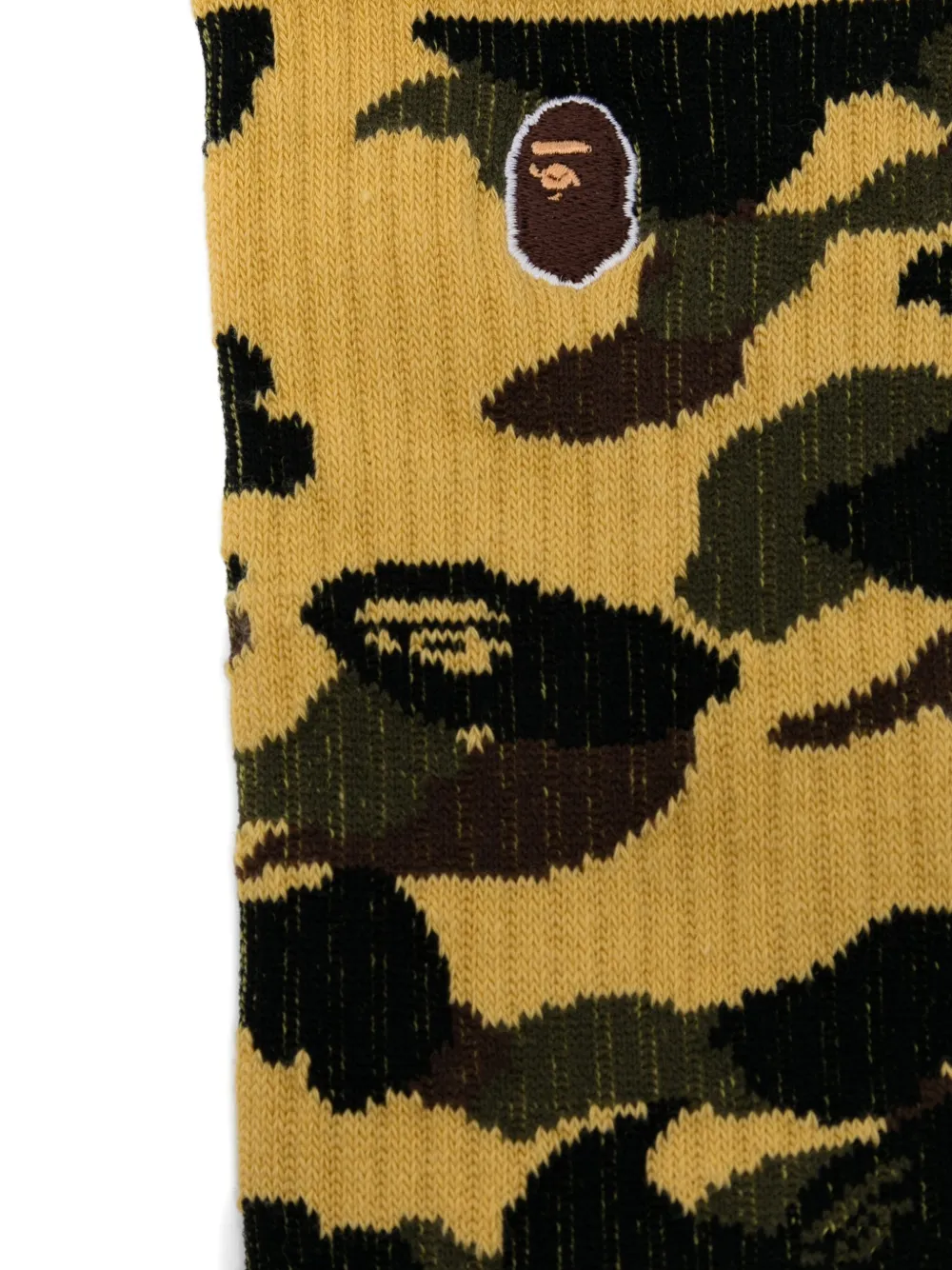 A BATHING APE Sokken met camouflageprint Bruin
