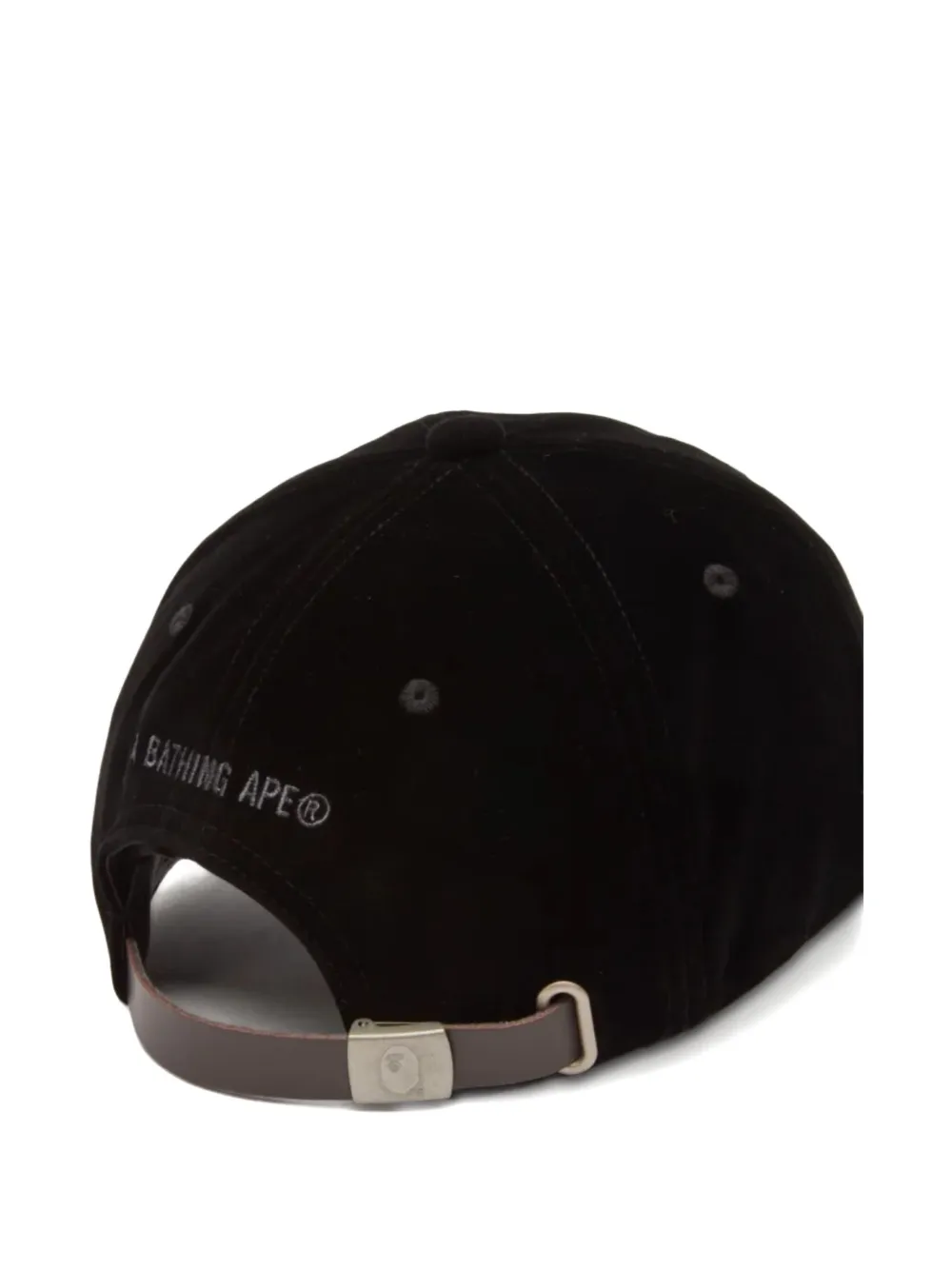 A Bathing Ape Logo-patch Baseball Cap In Black