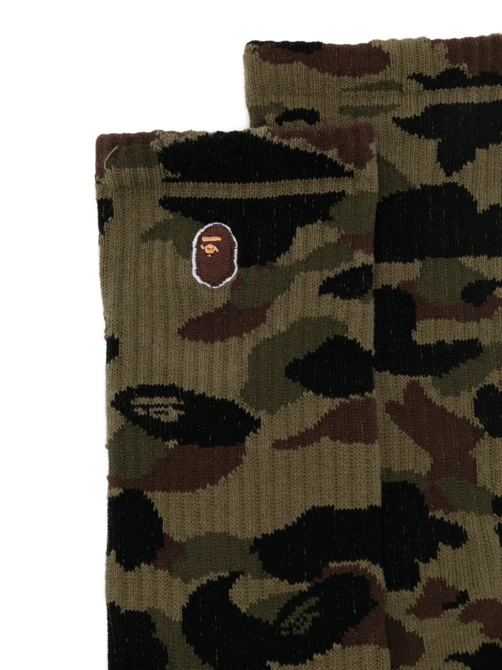 A BATHING APE® camouflage ape-head socks | Image 2