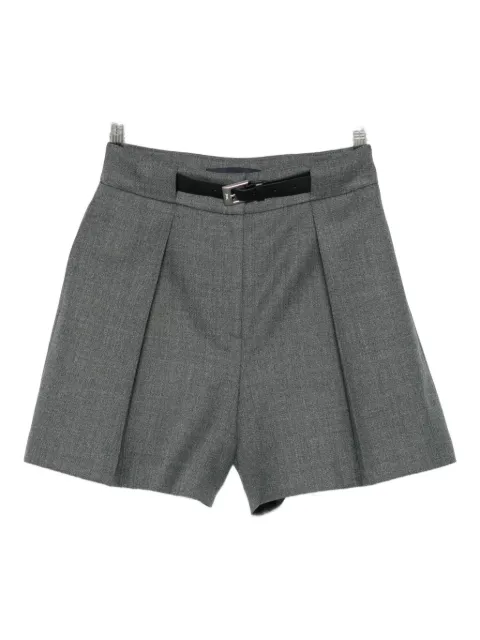 Juun.J pleated belted shorts