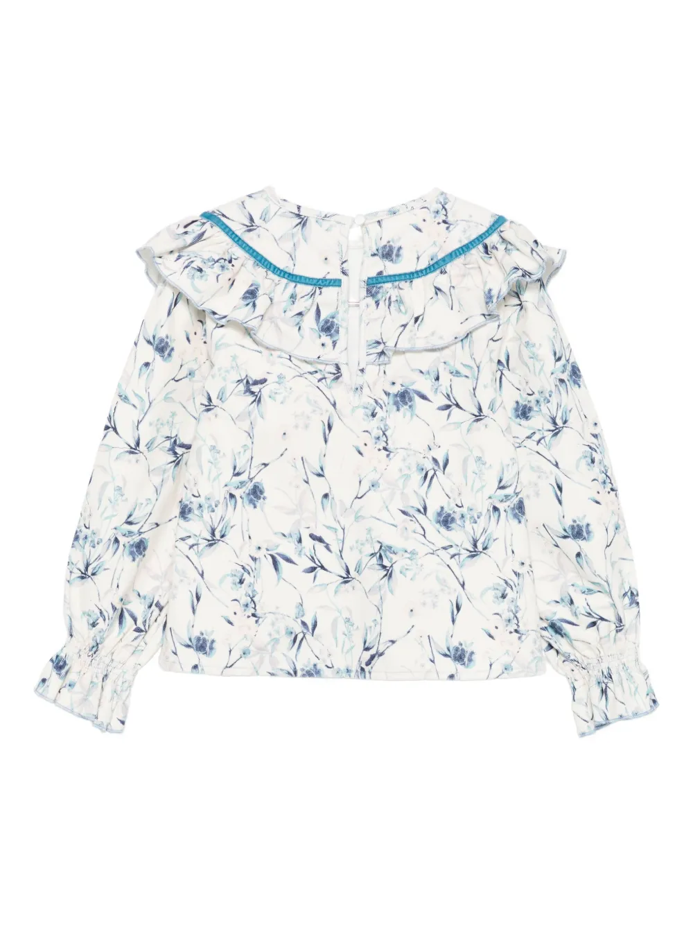alapage ruffled floral-print top | Girls Blouses | Image 2