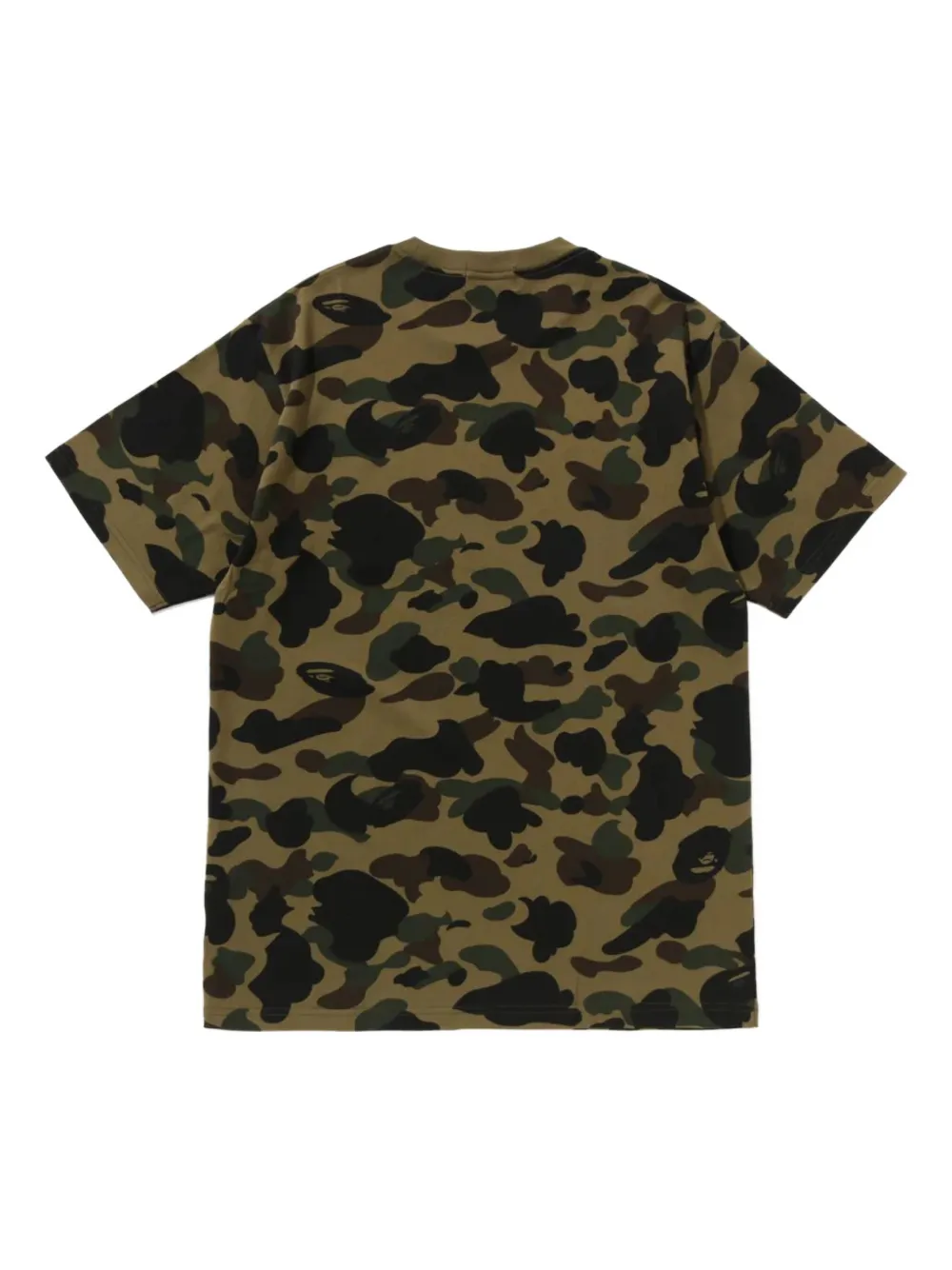 A BATHING APE T-shirt met camouflageprint - Groen