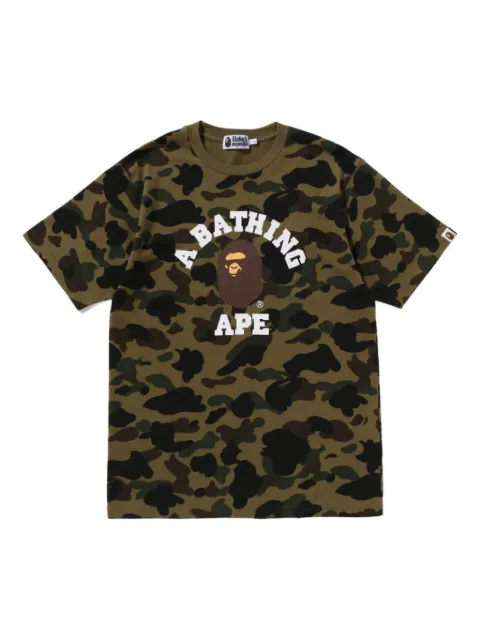 A BATHING APE® camouflage logo T-shirt