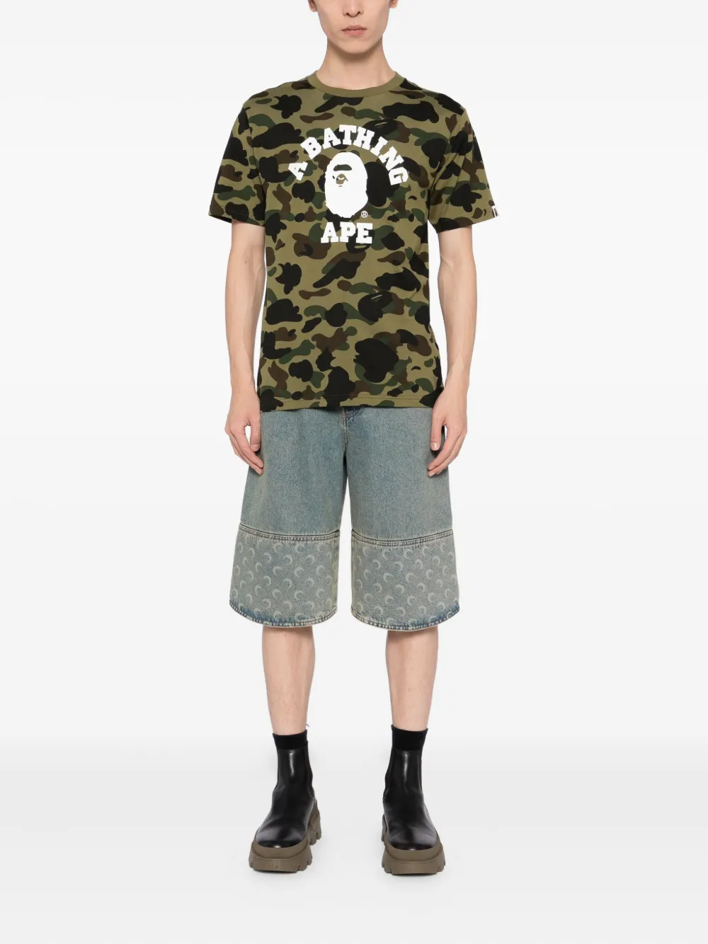 A BATHING APE® playera con logo estampado | Playeras | Image 2