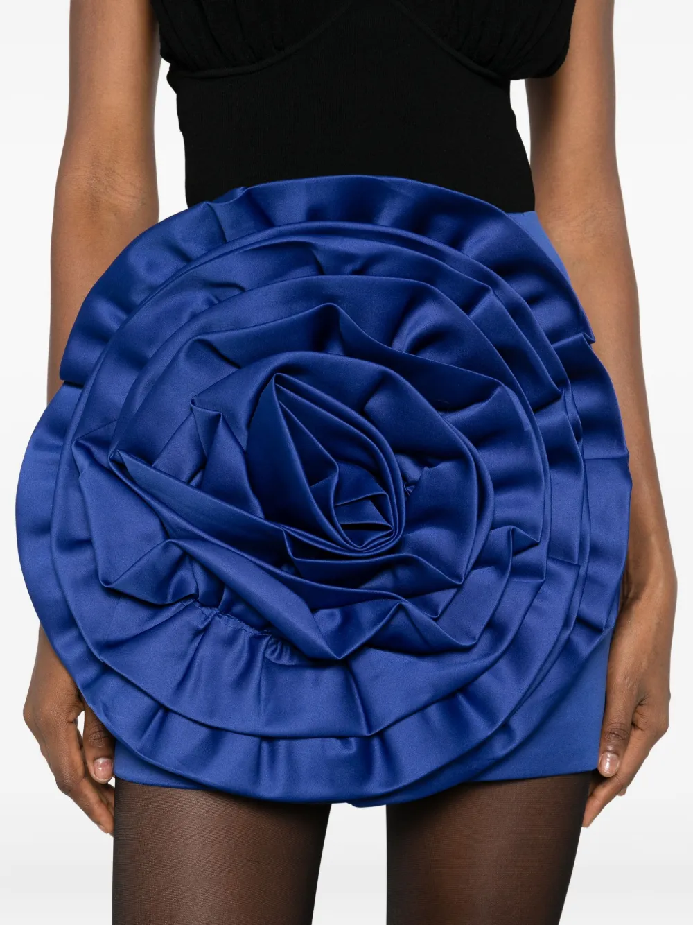 Rotate Birger Christensen Maxi Flower Skirt In Blue