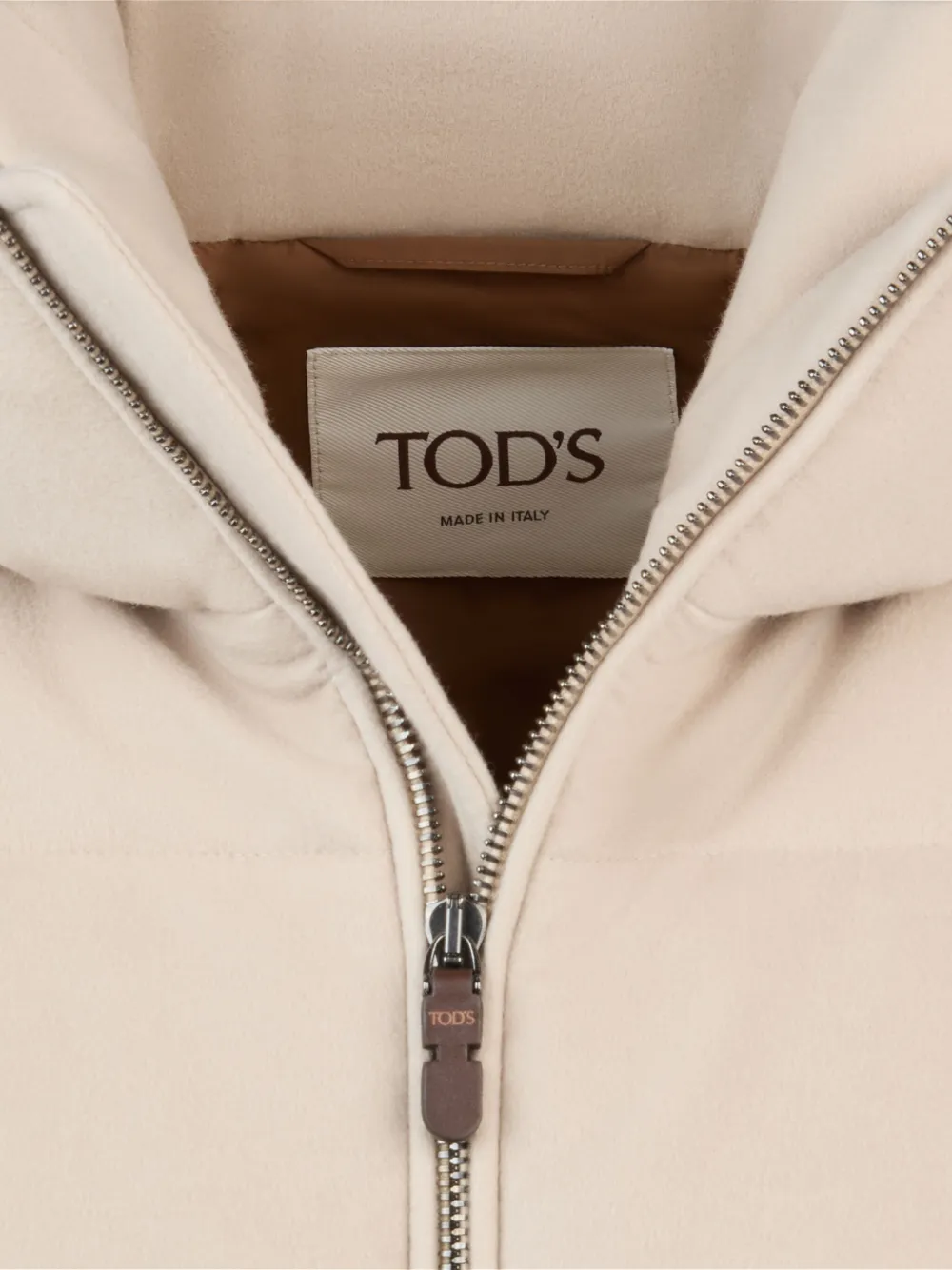 Tod's Caban jack met capuchon Beige