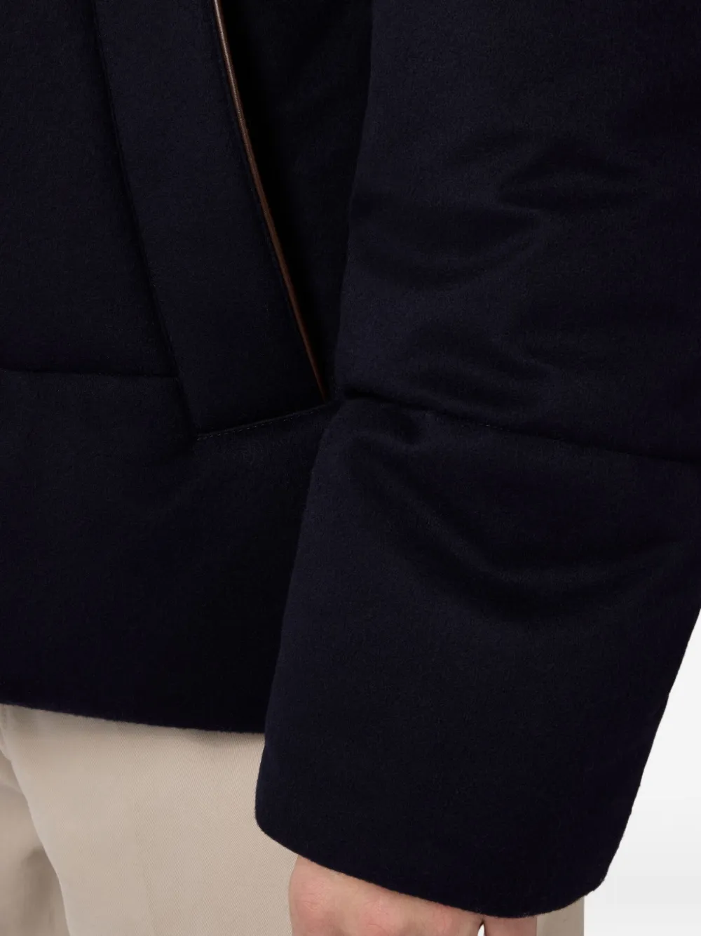 Tod's Caban jack met capuchon Blauw