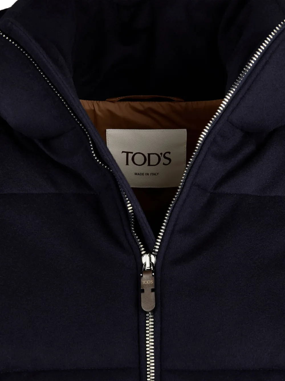 Tod's Caban jack met capuchon Blauw