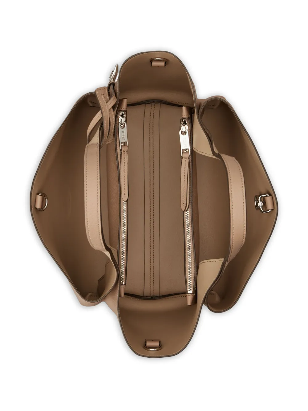 Tod's Leren shopper Bruin
