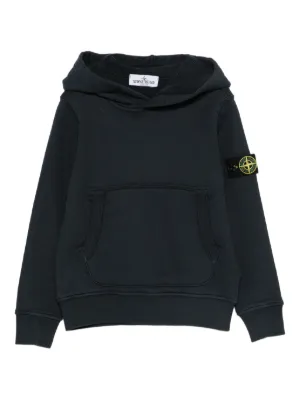 Stone Island Junior ジップアップ パーカー | ブルー | FARFETCH JP