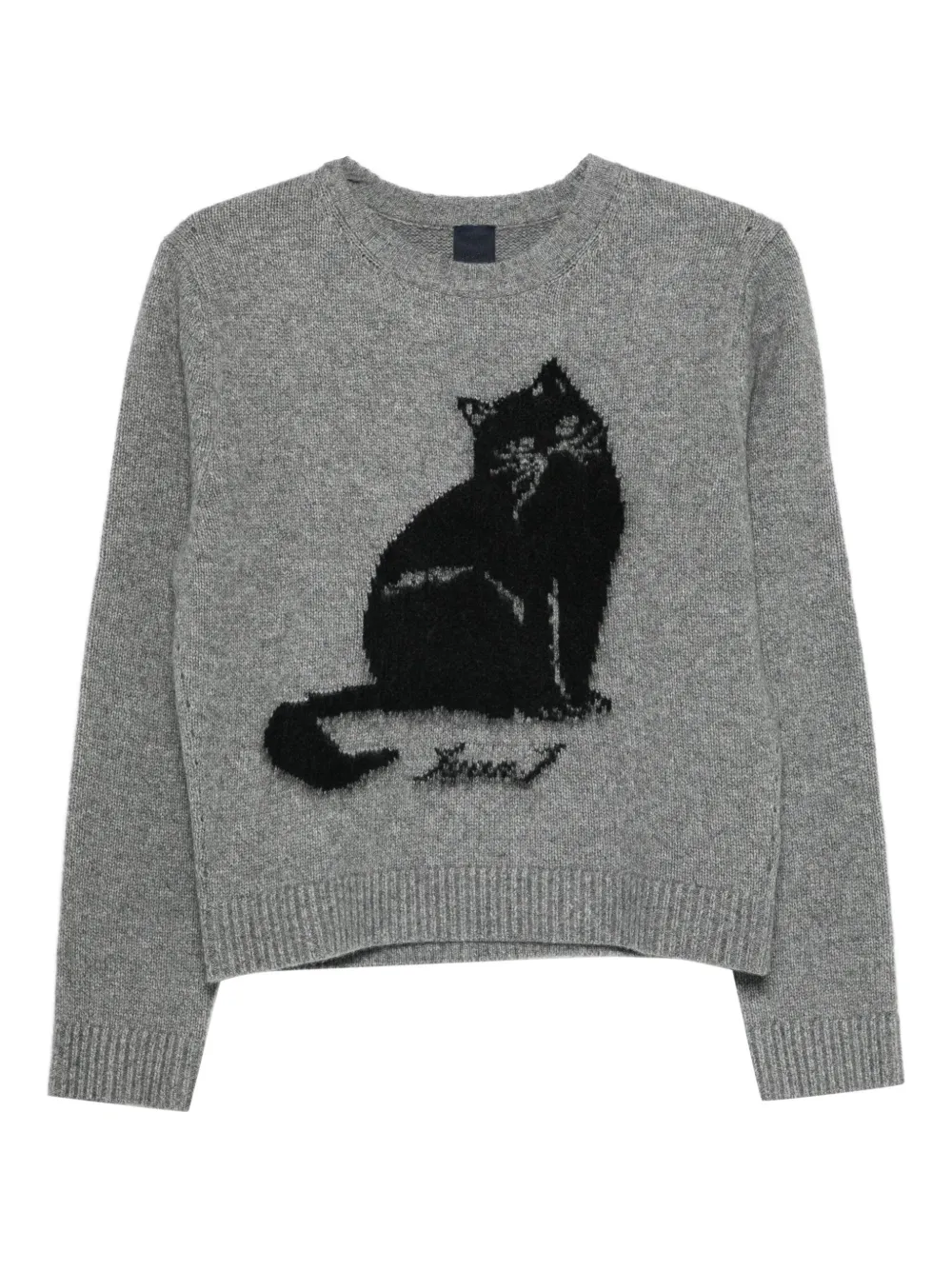 Juun.J Cat-motif sweater - Grigio