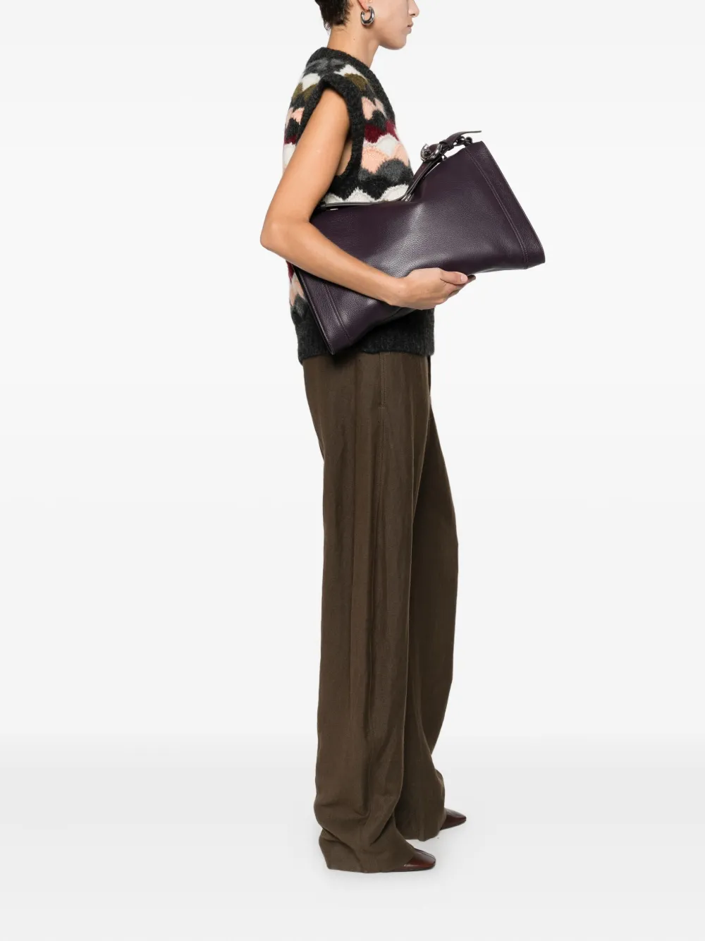 Coccinelle Medium Elinor schoudertas - Paars