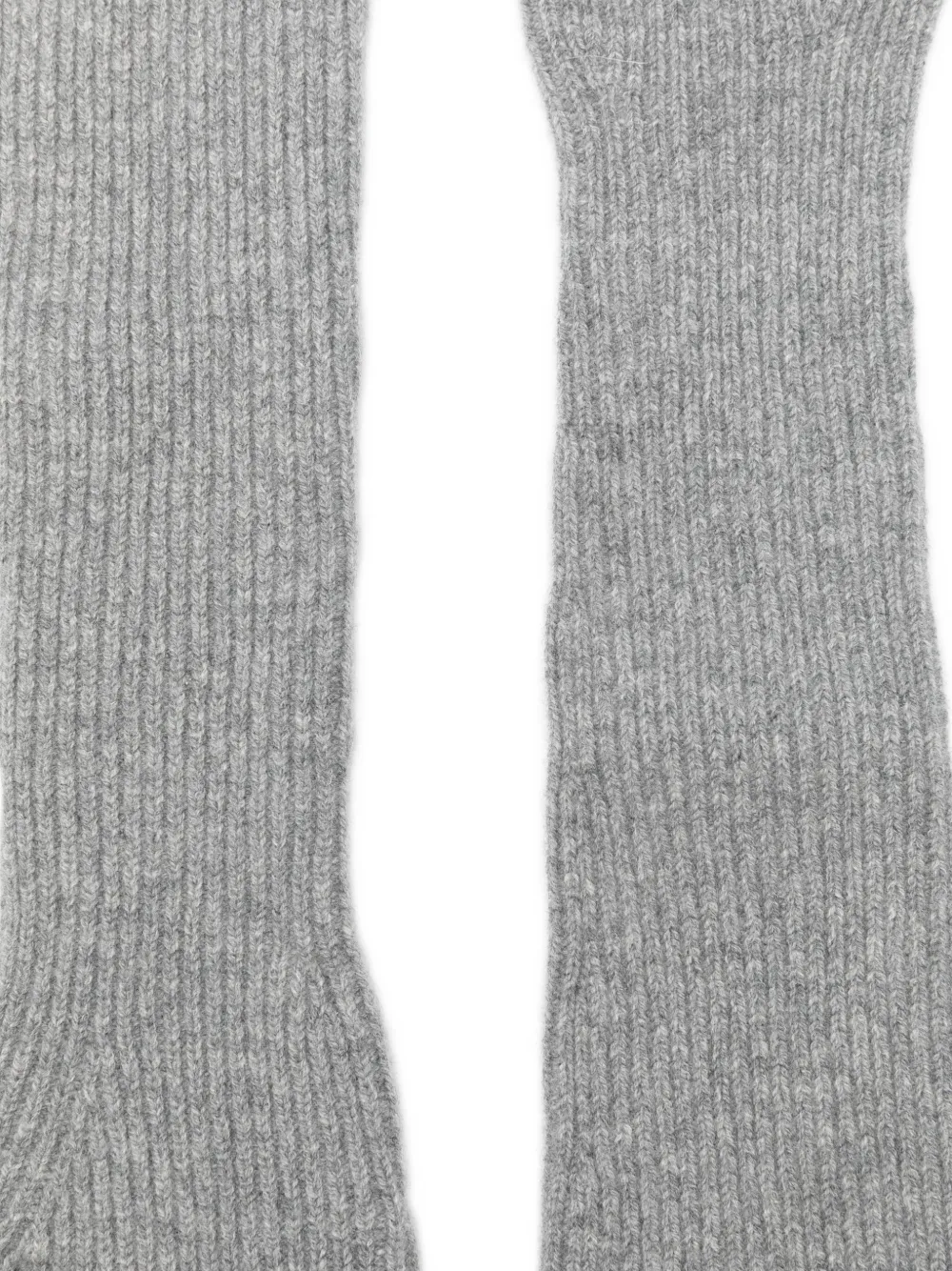 Juunj Ribbed Gloves In Gray