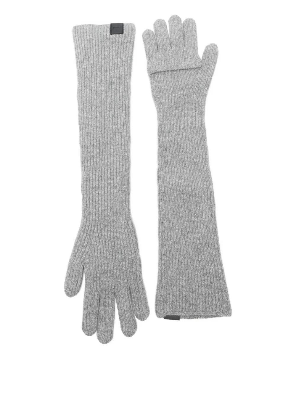 Juun.J ribbed gloves - Grijs
