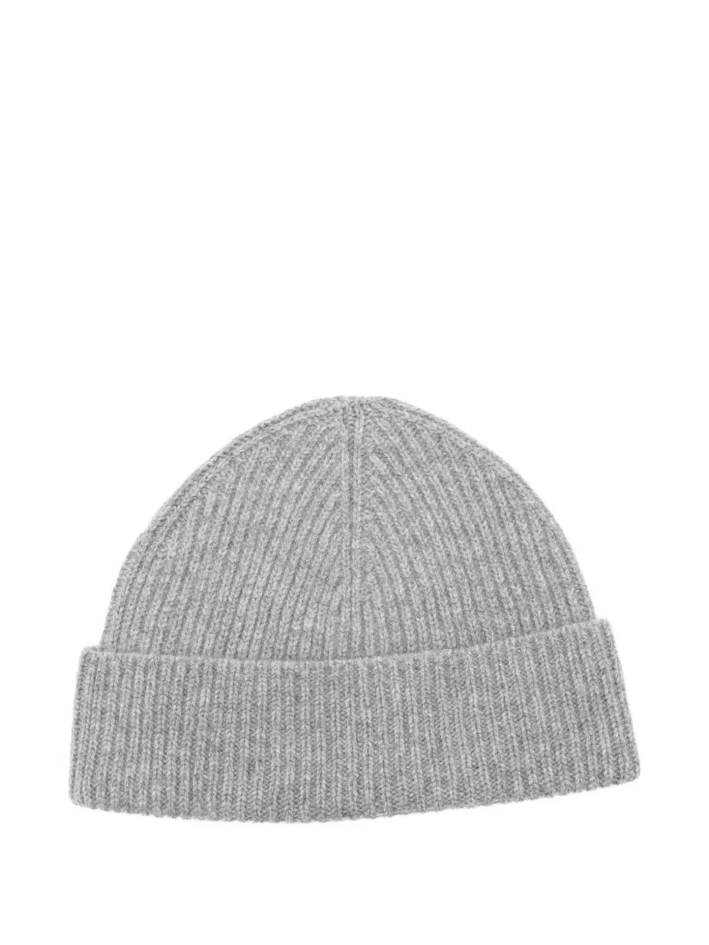 Juun.J ribbed logo-patch beanie - Grijs