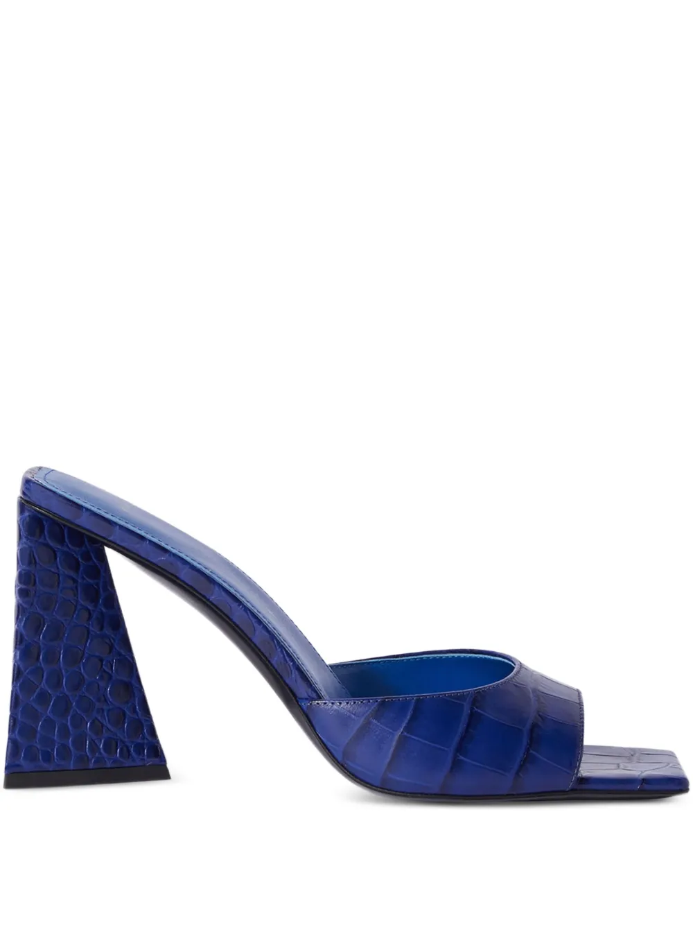 The Attico 85mm Mini Devon square-toe mules | Blue | Image 1