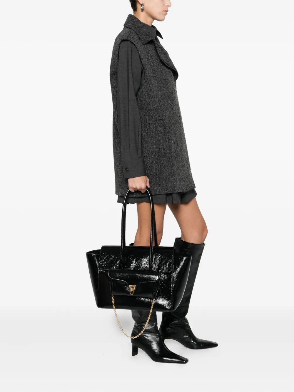 Coccinelle Grote Double Beat shopper - Zwart