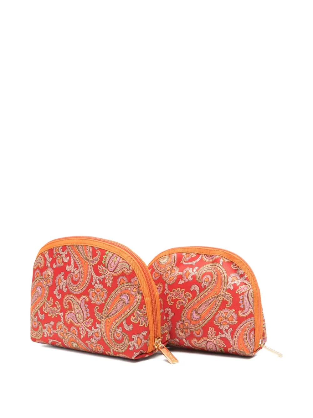 ETRO paisley-print zip-up wash bag - Rood