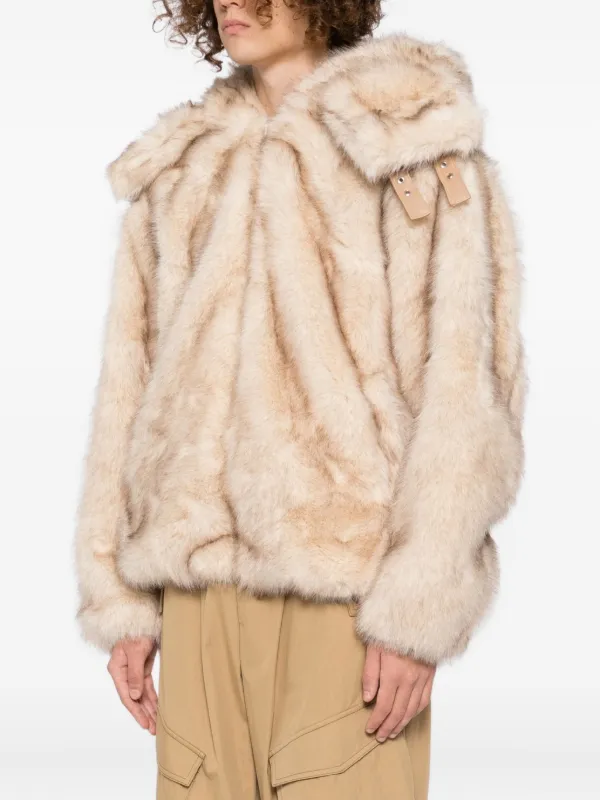 KidSuper faux-fur Jacket | Neutrals | FARFETCH
