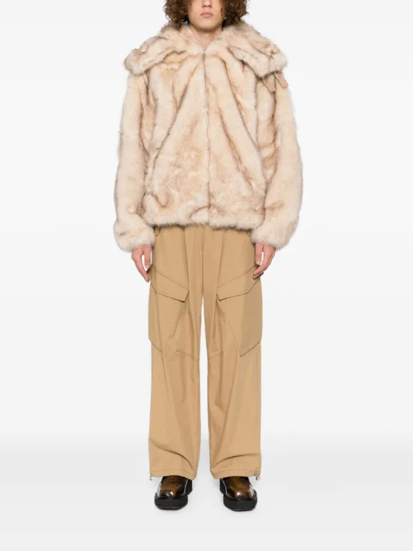KidSuper faux-fur Jacket | Neutrals | FARFETCH
