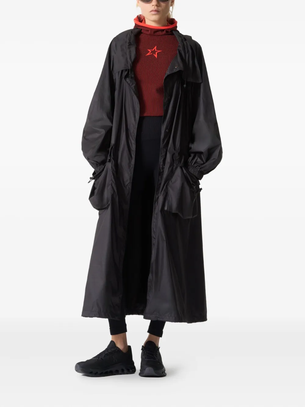 Perfect Moment Parachute jas met capuchon - Zwart