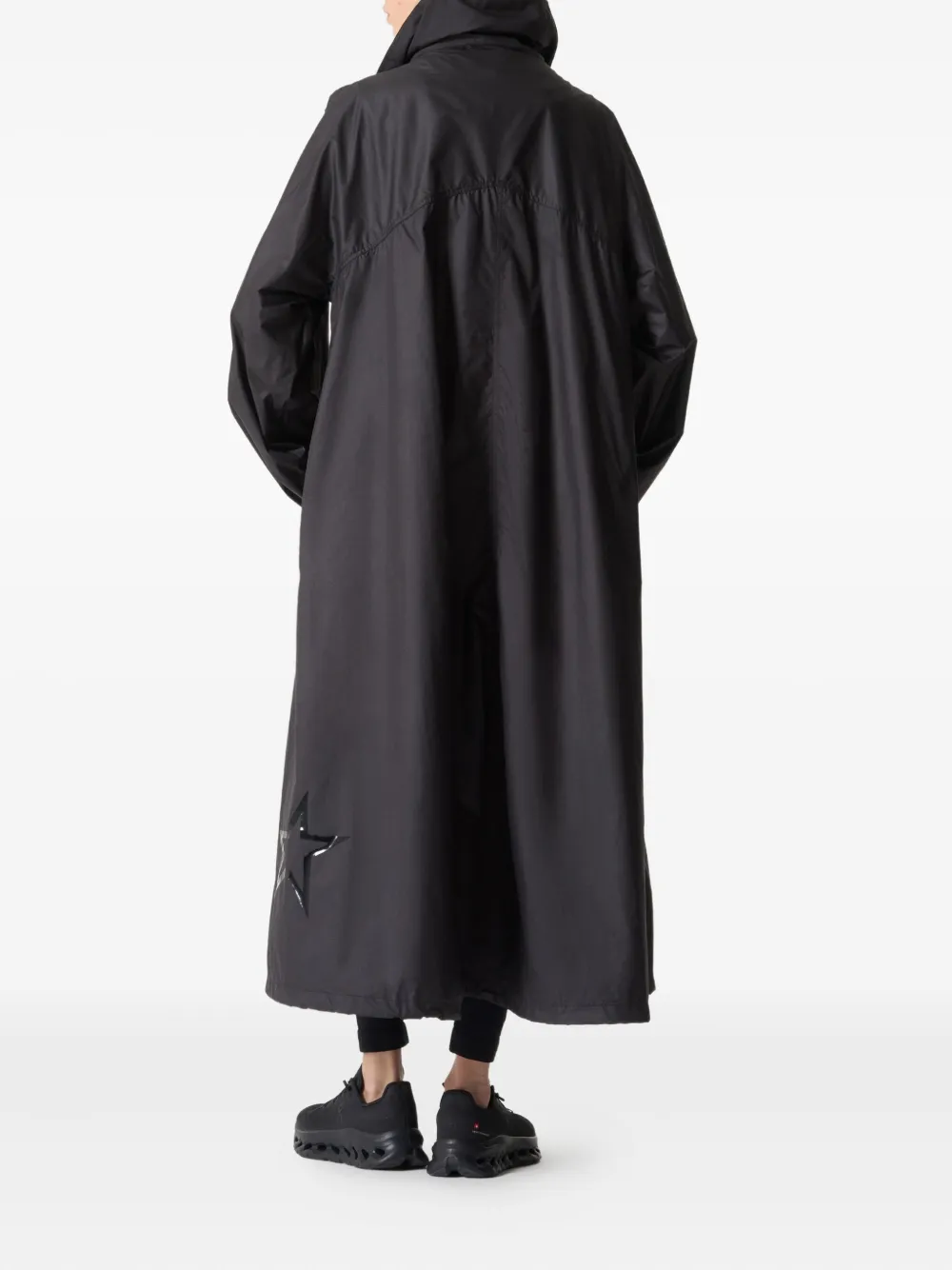 Perfect Moment Parachute Hooded Coat In Black
