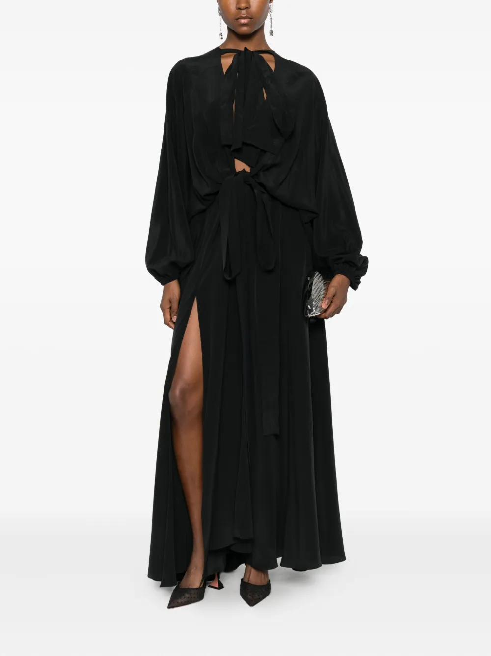 LITA COUTURE Vallee jurk - Zwart