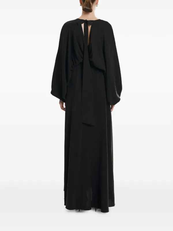 lita maxi dress Lita Couture Vallee Wrap-effect Maxi Dress