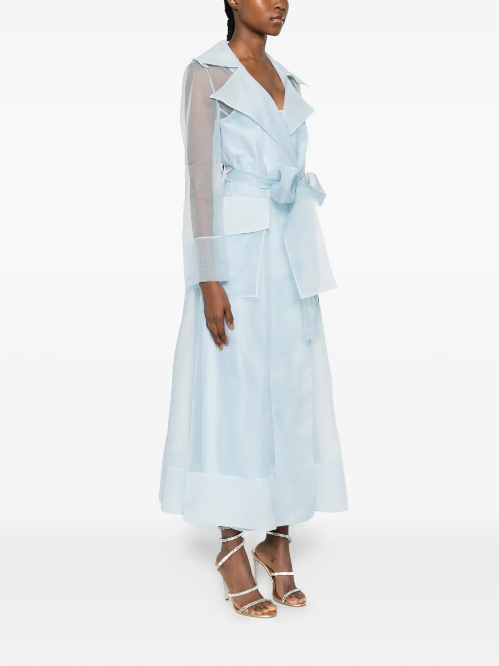 Lita Couture Clair Belted Maxi Dress In Multi