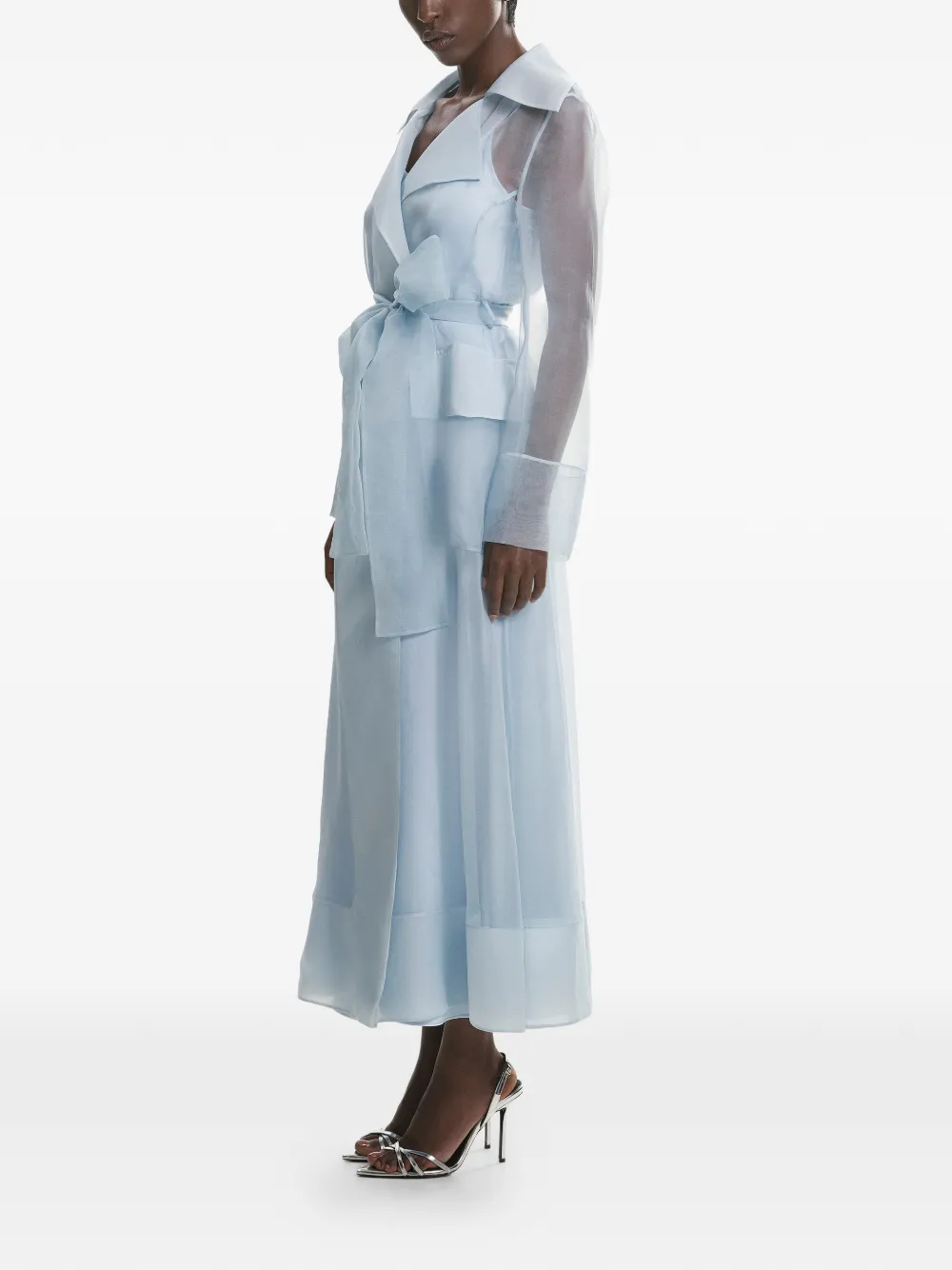  Lita Couture Clair Belted Midi Dress - Blue 