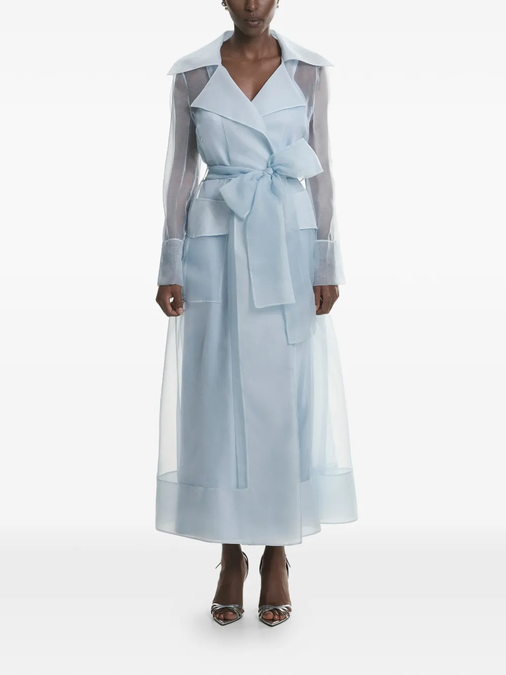  Lita Couture Clair Belted Midi Dress - Blue 