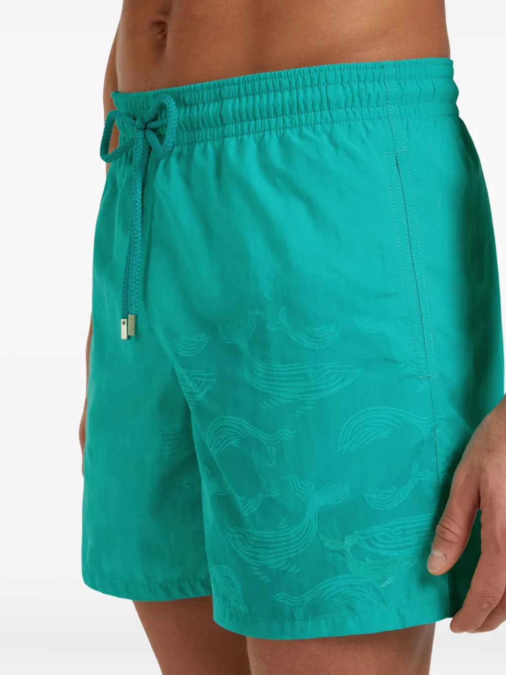 Vilebrequin Zwembroek met trekkoord Groen