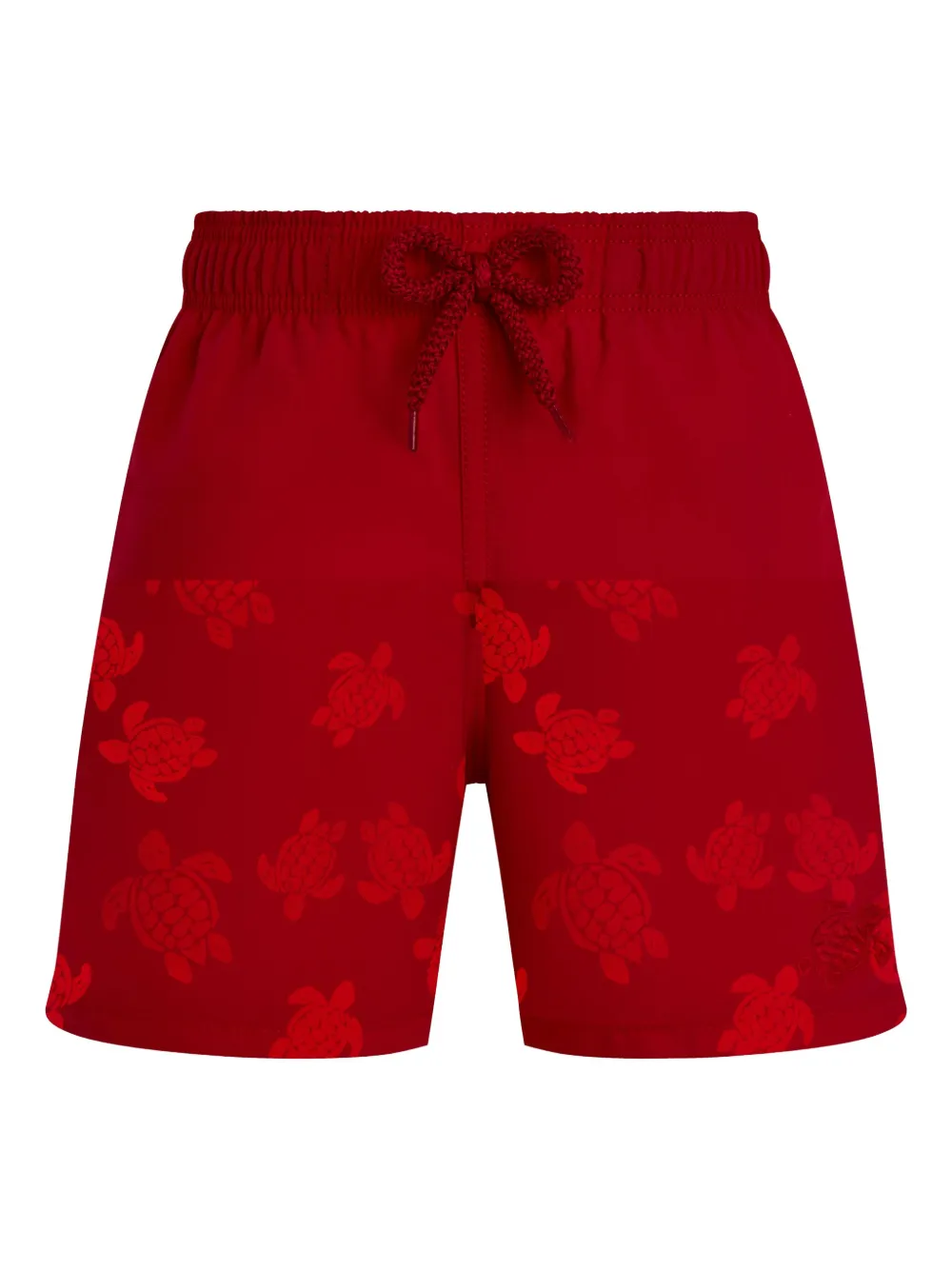 Vilebrequin Kids Zwembroek met elastische tailleband Rood