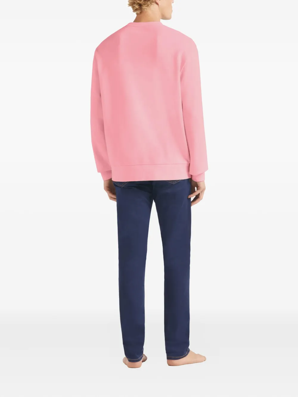 Vilebrequin Sweater met geborduurde schildpad Roze