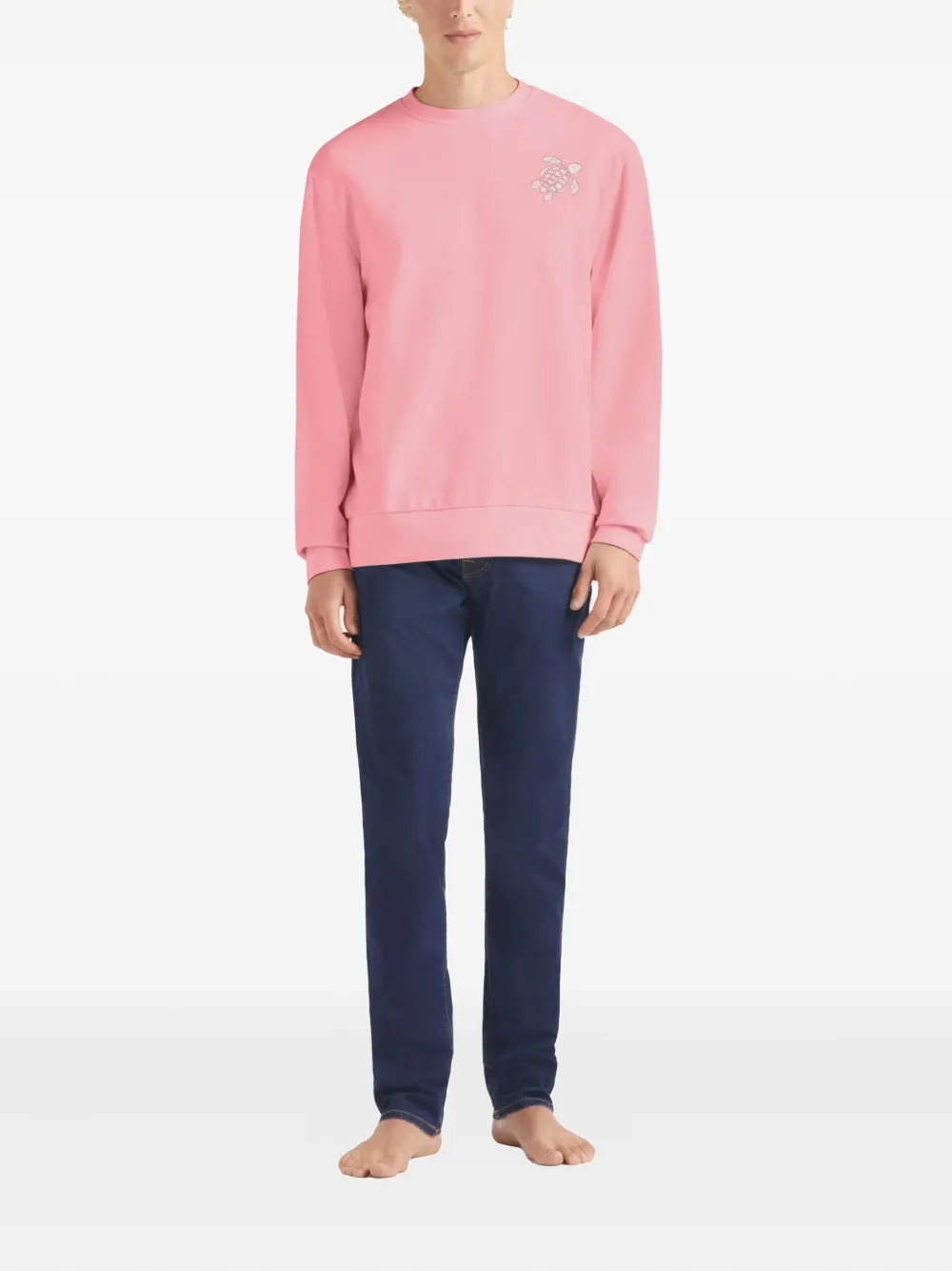 Vilebrequin turtle-embroidered sweatshirt - Roze