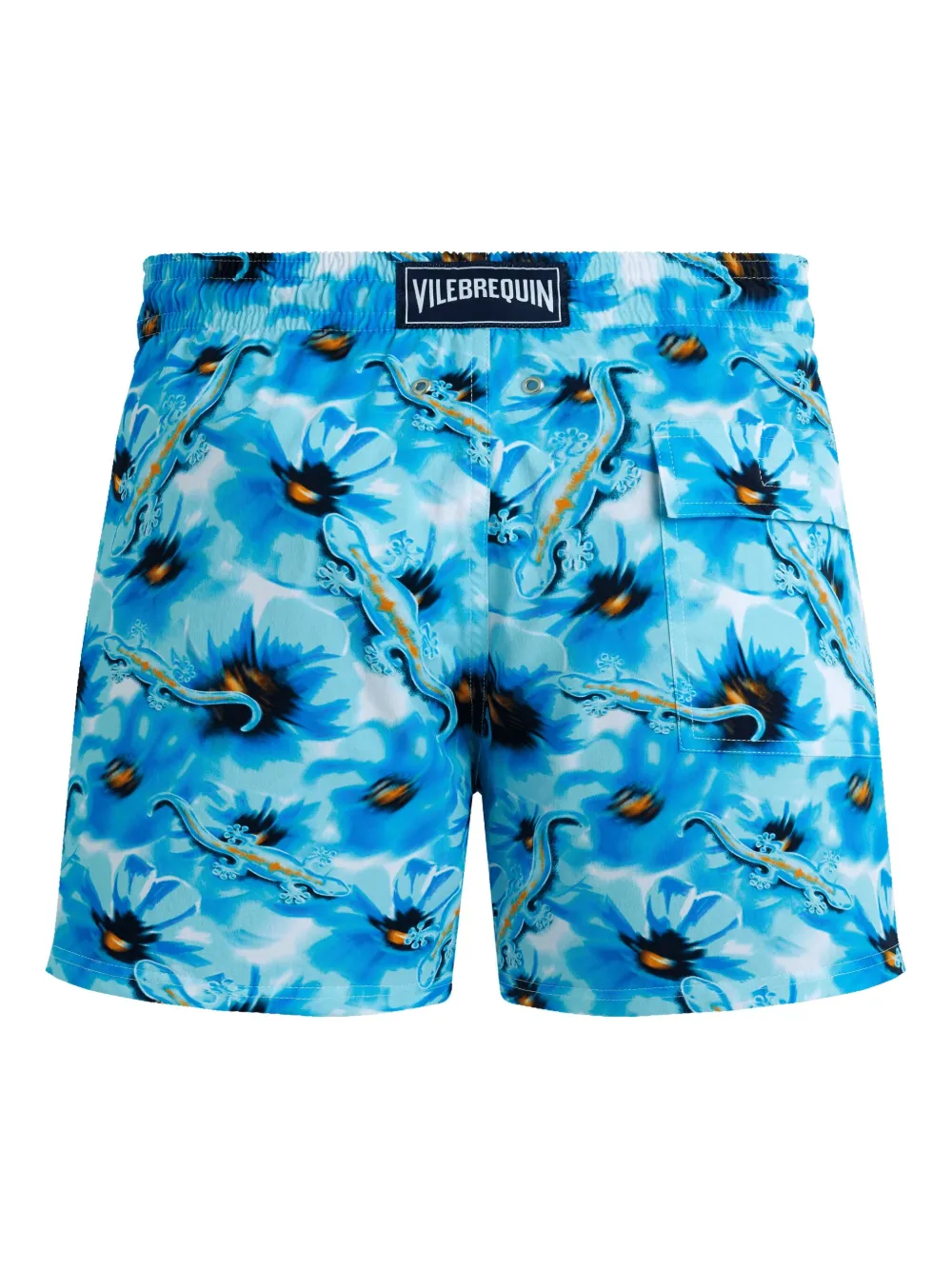 Vilebrequin Zwembroek met gekko-print Blauw
