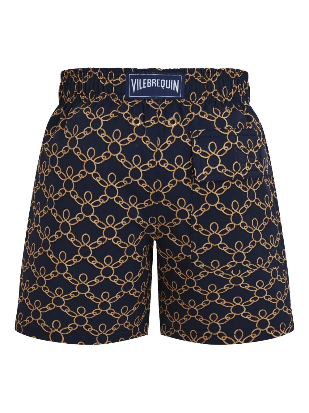 Vilebrequin Kids Zwembroek met elastische tailleband Blauw