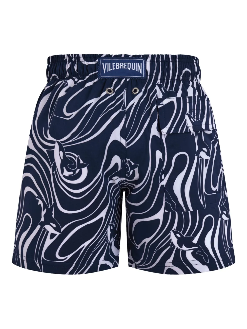 Vilebrequin Kids Zwembroek met elastische tailleband Blauw