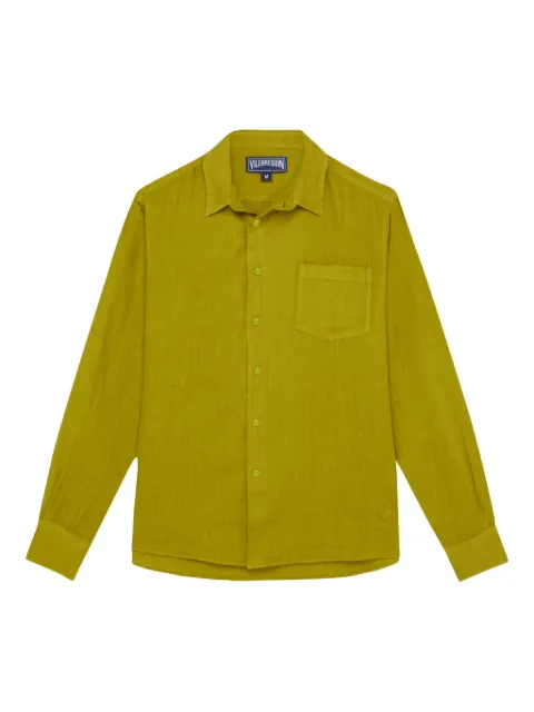 Vilebrequin chest-pocket embroidered shirt