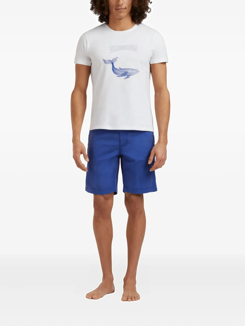 Vilebrequin whale-print crew-neck T-shirt - Wit