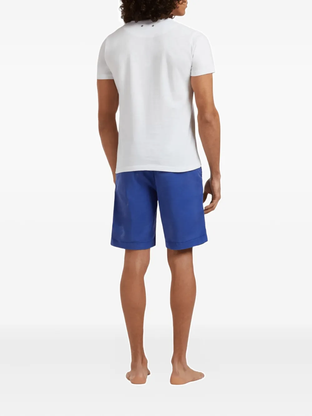 Vilebrequin T-shirt met ronde hals en walvisprint Wit