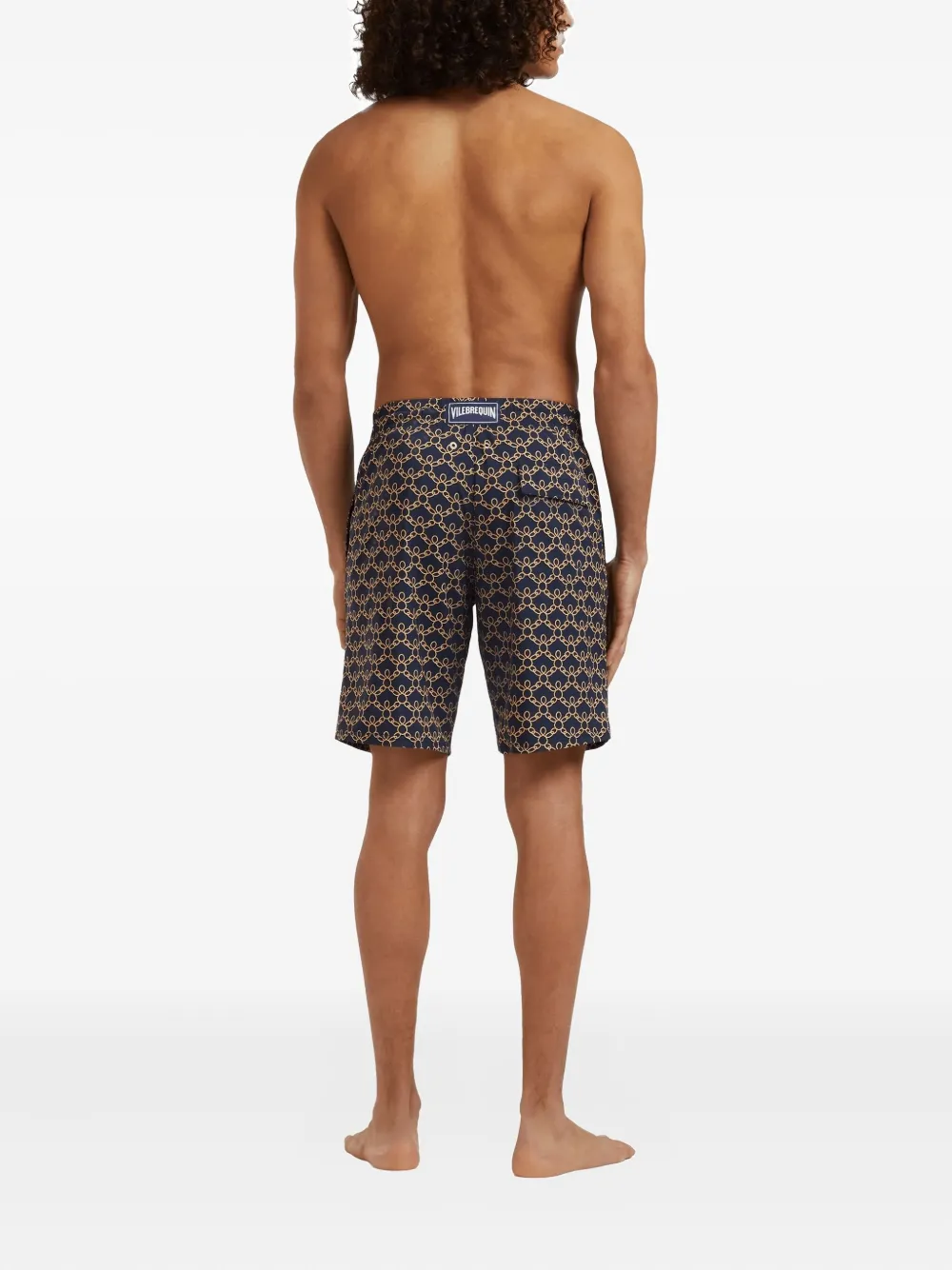 Vilebrequin Zwembroek met elastische tailleband Blauw