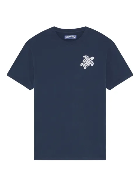Vilebrequin crew-neck turtle-embroidery T-shirt