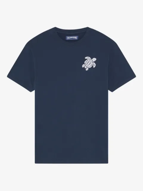 Vilebrequin playera con bordado de tortuga