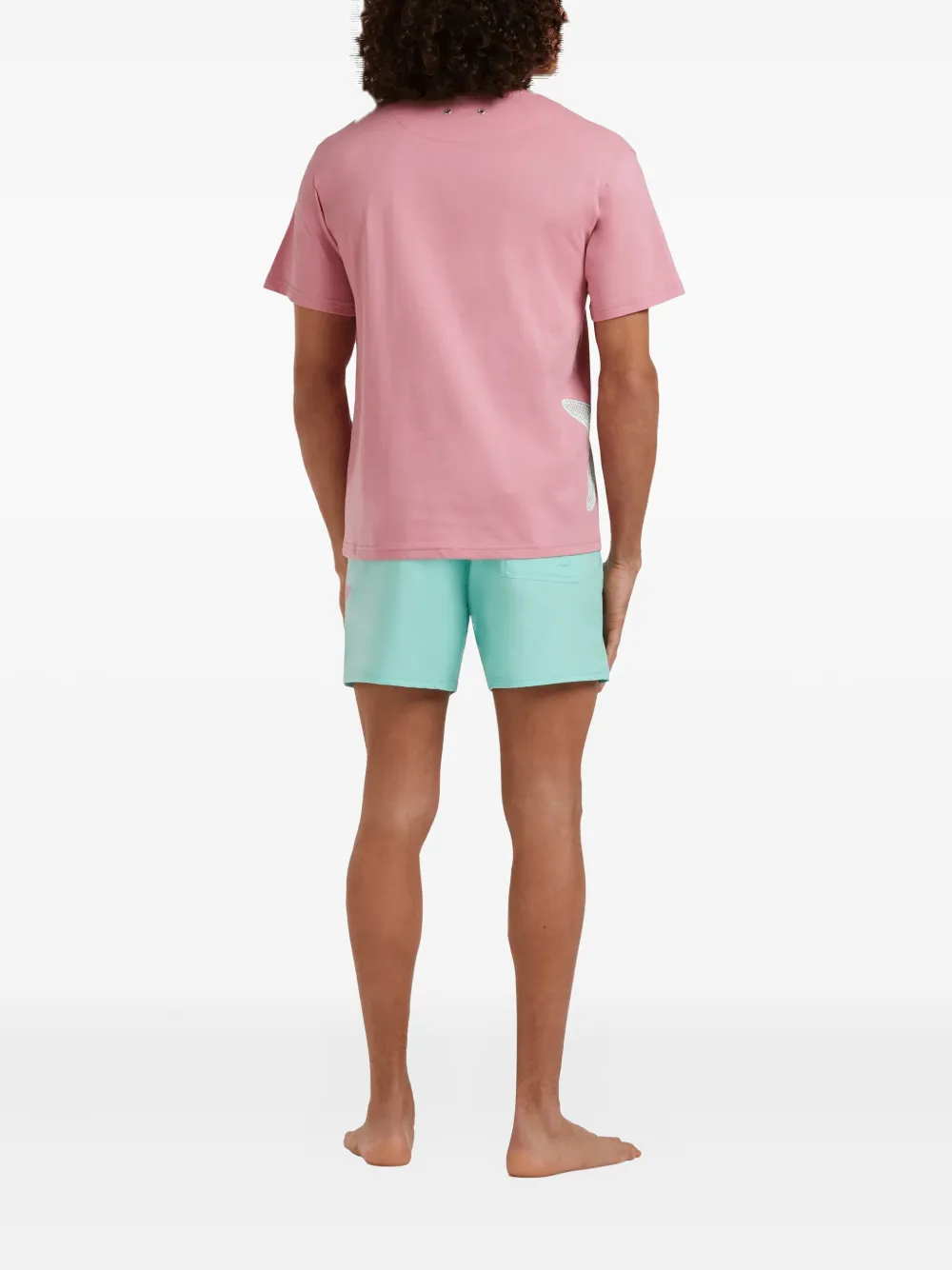 Vilebrequin T-shirt met ronde hals en zeesterdetail Roze