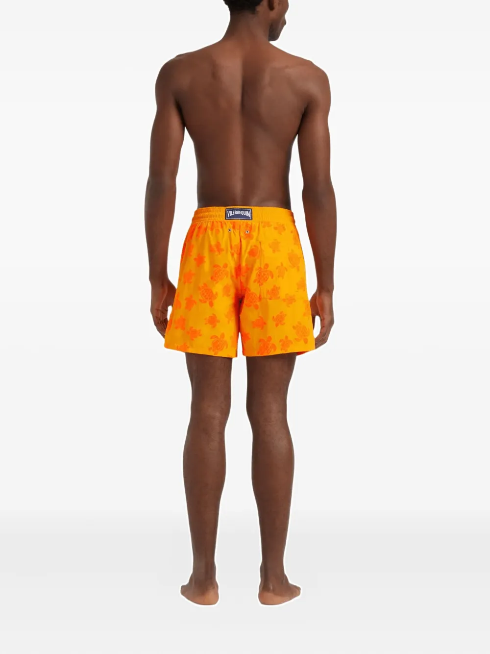 Vilebrequin Zwembroek met trekkoord Oranje