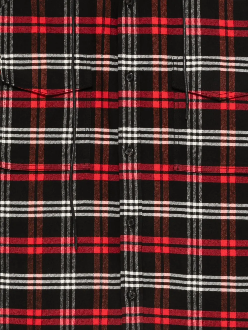 Juun.J Overhemd met capuchon met trekkoord Rood