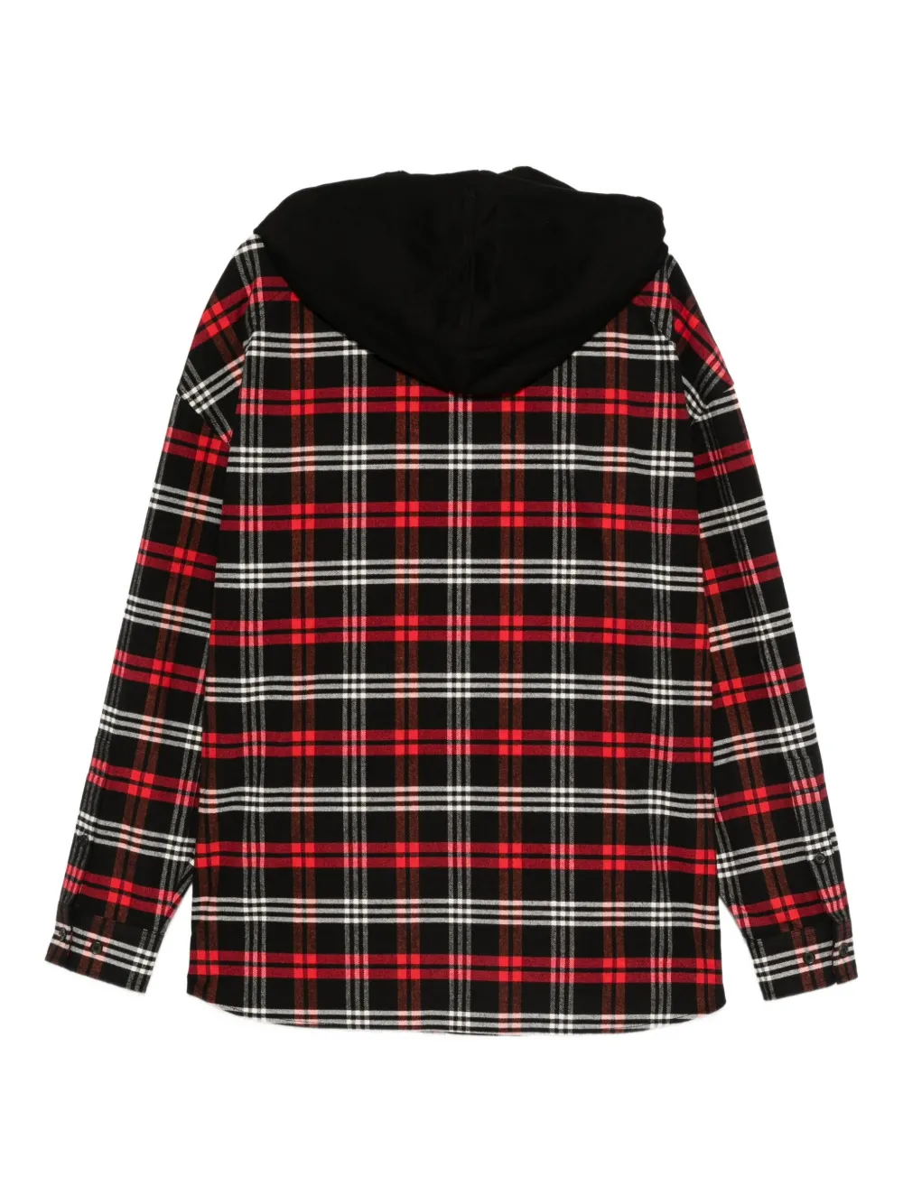 Juun.J drawstring-hood shirt - Rood