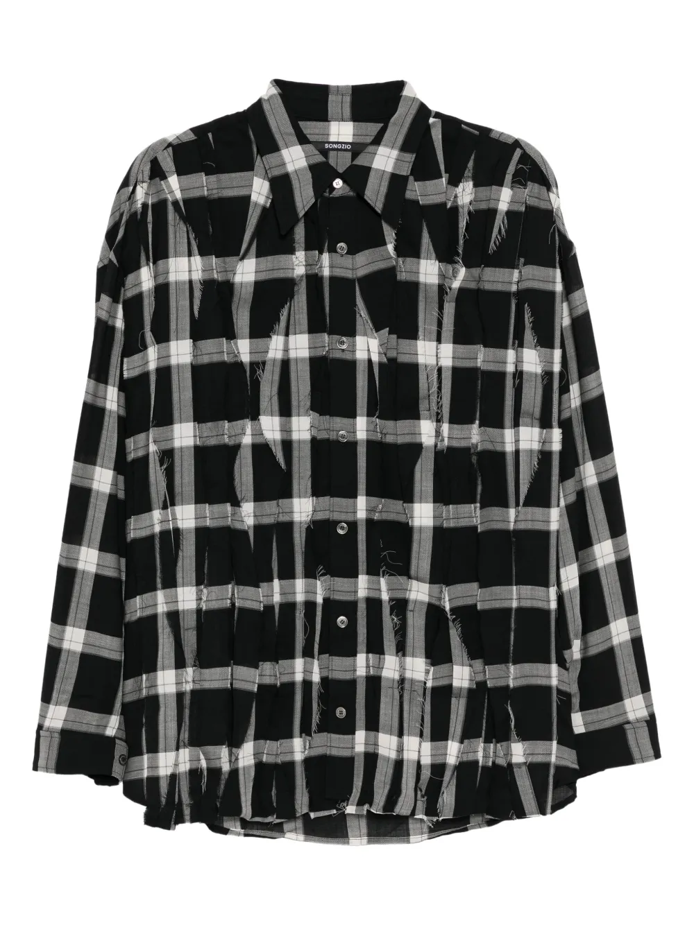 SONGZIO camisa con cuadros estampados | negro | Image 1